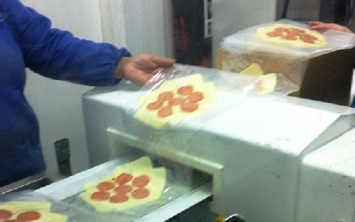 máquina de embalagem para pizza