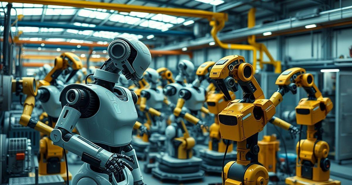 Robôs industriais transformam a eficiência na produção